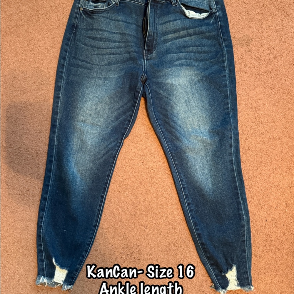 KanCan Ankle Length Jeans - Blue